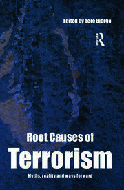 Okładka tomu „Root Causes of Terrorism: Myths, Reality and Ways Forward” pod redakcją Tore Bjørgo. Źródło: Routledge.