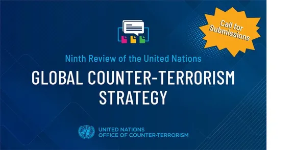 Grafika przeglądu Globalnej Strategii ONZ, która łączy bezpieczeństwo z prawami człowieka i rządami prawa. Źródło: UNOCT — UN Global Counter-Terrorism Strategy.